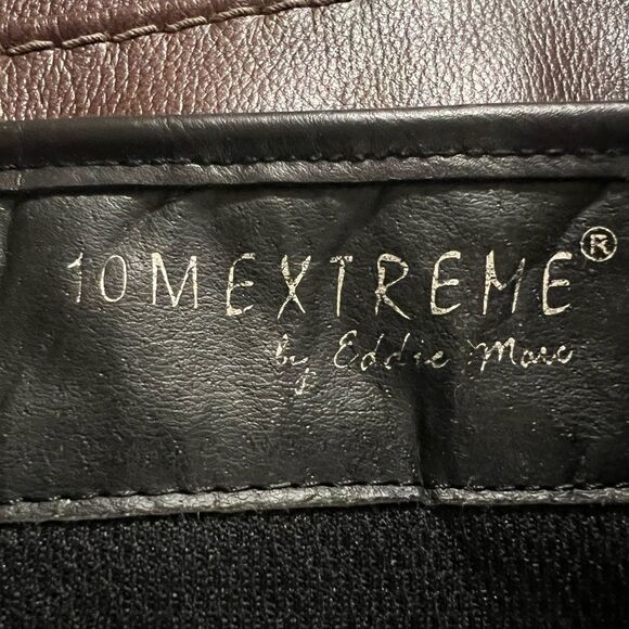 Tom Extreme by Eddie Marc quilted leather tall zip boots w/gold tone hardware - Picture 7 of 10